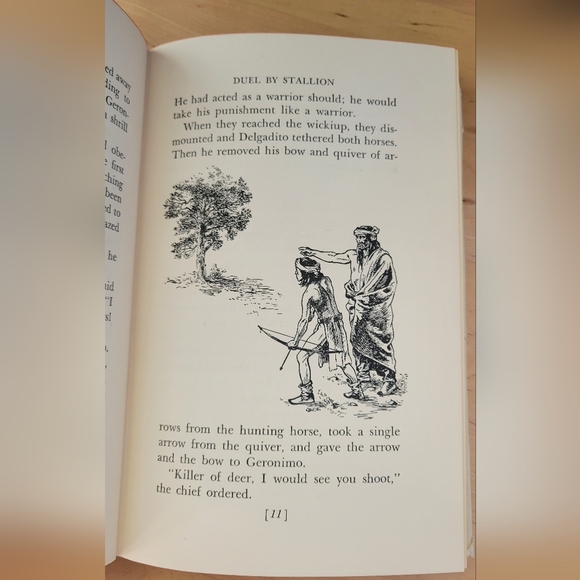 VTG THE STORY OF GERONIMO BY JIM KJELGAARD SIGNATURE BOOK HARDBACK With DJ 1958 - Picture 8 of 14